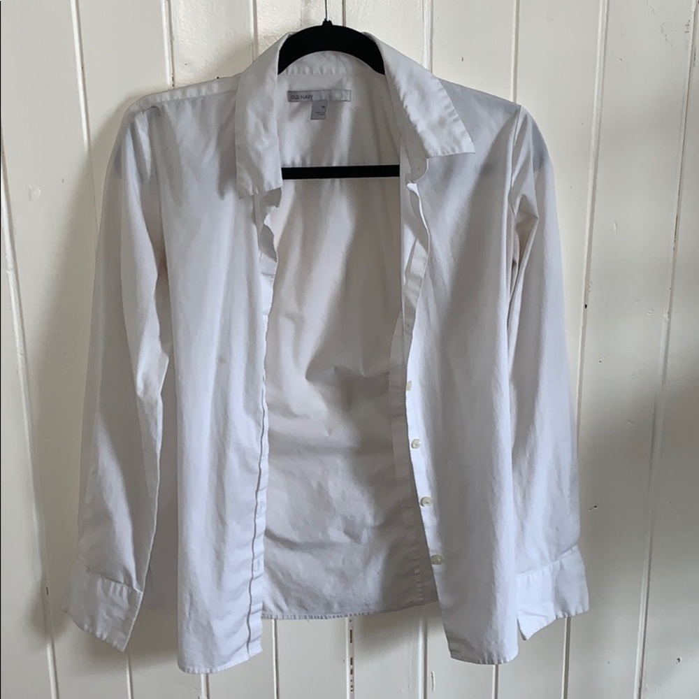 Old navy white button up